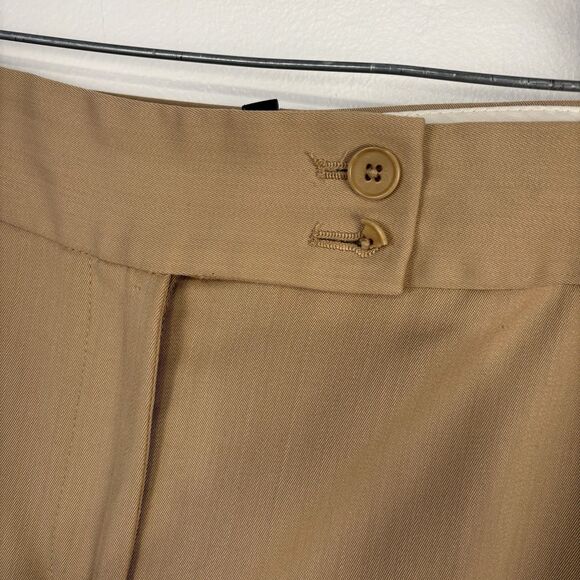 Talbots Women’s 16 Signature Pants Khaki Tan Trousers Button Damage - Picture 5 of 6